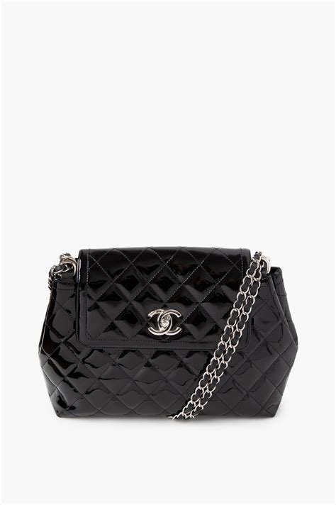 chanel coco shine flap bag|CHANEL Patent Quilted Large Coco Shine Flap Black.